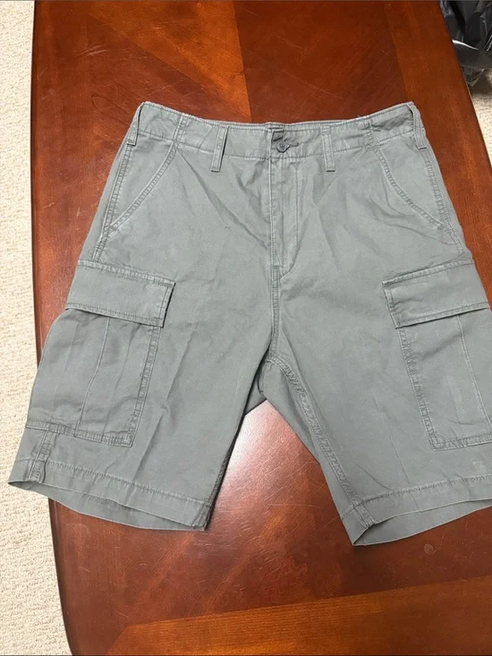 Levi's Men's Cargo Shorts Gray Green