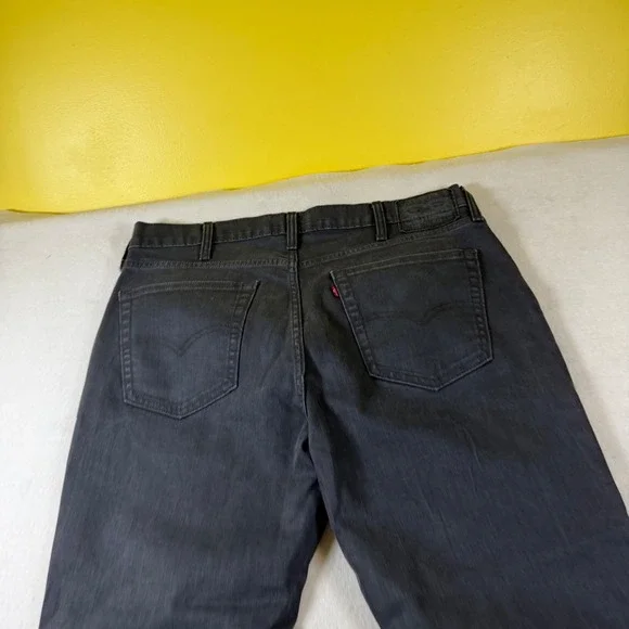 Levis 541 Athletic Taper Jeans Mens 38x29 Charcoal Black Straight Leg‎ Denim