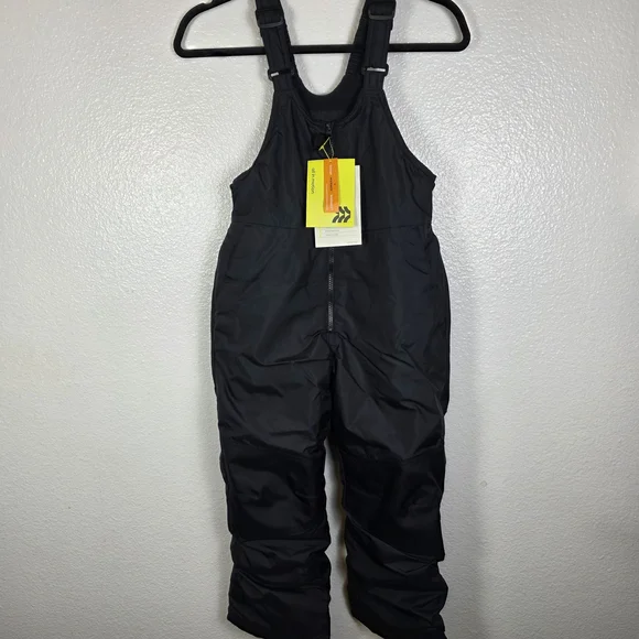All In Motion Childs Black Wind & Water‎ Resistant Snow Bib Size S