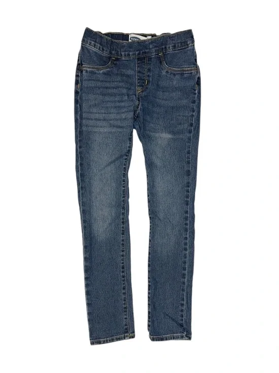 OLD NAVY Girl's Dark Wash Skinny Jeans Size Medium 8 Adjustable Waist