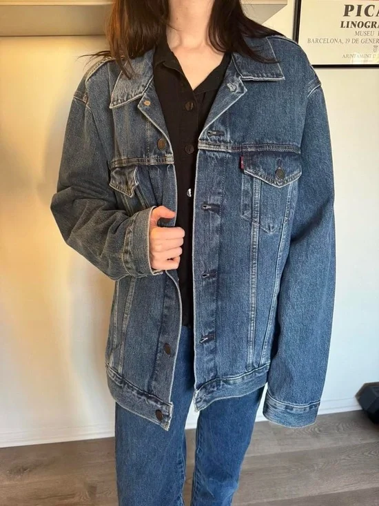 Levi's Blue Oversized Denim Jacket - Men's Classic Trucker