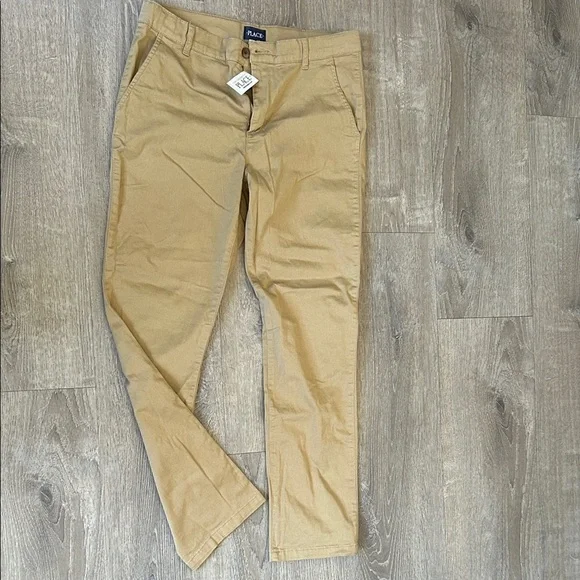 The children’s placeBeige flax pants size 14