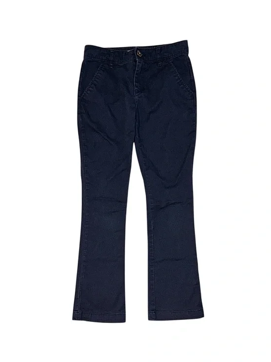 OLD NAVY Girl's Dark Blue Bootcut Pants Size 10 Adjustable Waist