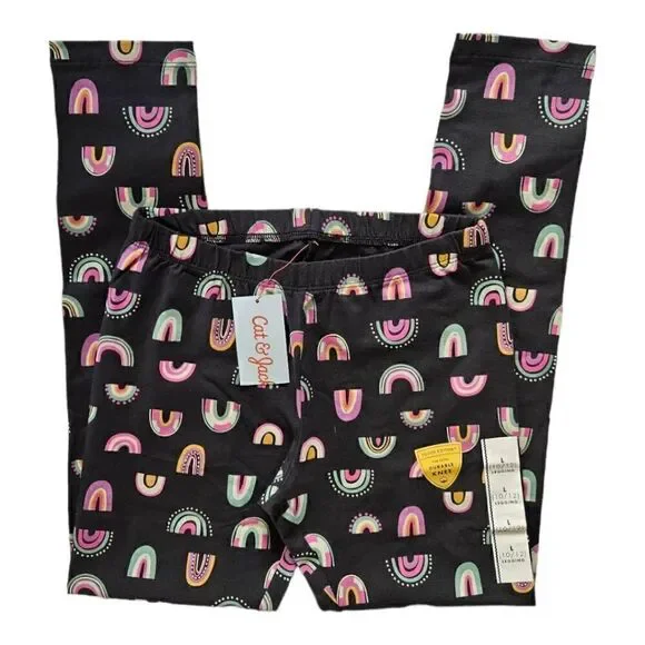 Cat & Jack Rainbow Leggings Multicolored Various