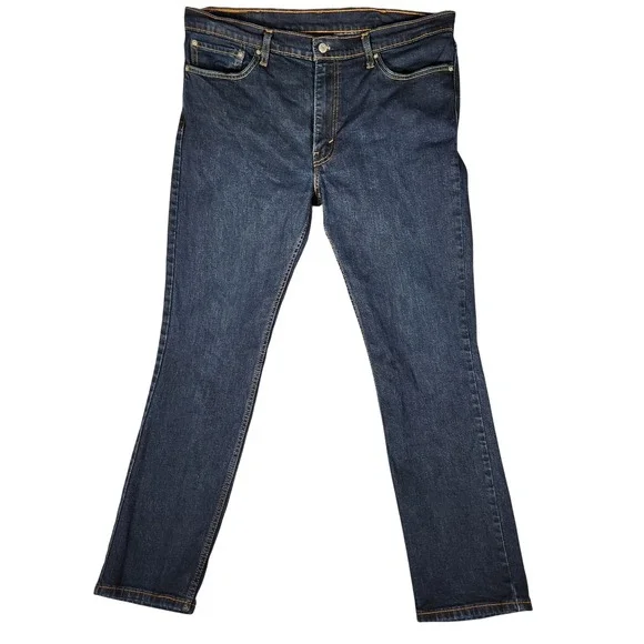 Levi's 511 Slim Fit Jeans Mens 38x32 Dark Wash Blue Excellent Stretch‎ Denim