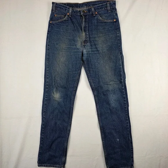Vintage‎ Levis 505 Orange Tab Jeans Mens 36x34 Blue Straight Leg Denim