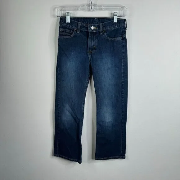 Wrangler Boys Jeans Size 10R Medium Wash Riding‎ Horses Cowboy Adjustable Waist