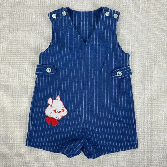 24 mo Healthtex Squirrel Striped Jumper-‎ Vintage Healthtex Jumper romper outfit