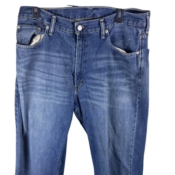 Levis 550 Mens 35x30 Relaxed Fit Tapered Leg Blue Denim Jeans Medium Wash