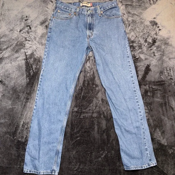 Levis 550 Regular Fit Straight Leg Jeans Mens 34x34 Medium Wash Blue Denim
