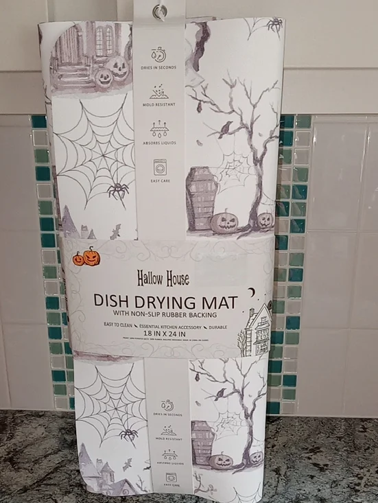 Halloween Dish Drying Mat XL