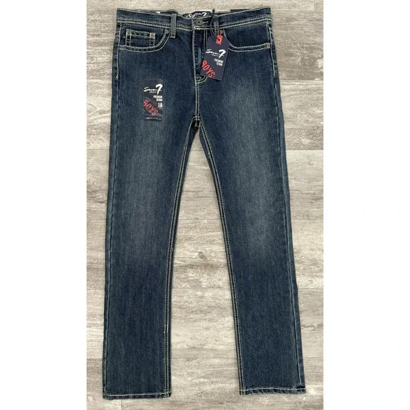Seven Premium Denim Boys Skinny Leg Fit Jeans Size 18 Brand NEW 30x29