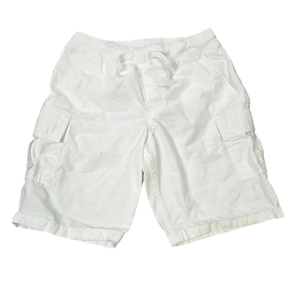 Polo Ralph Lauren Cargo Short Kid's Size 7 White Cotton Elastic Drawstring Waist