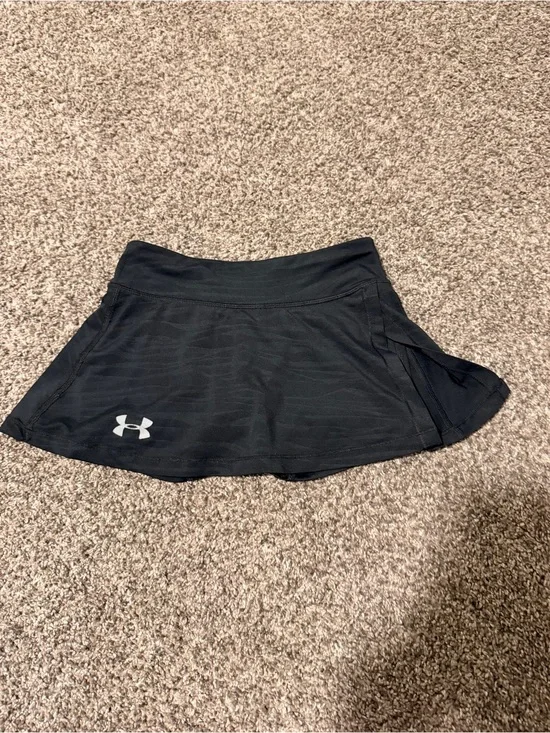 Girls Under Armour Black Performance Tennis Skort