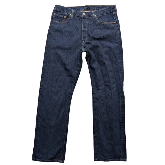 Y2K Levi's 501 Original Fit Jeans Mens 38x34(36x33.5) Straight Leg Denim
