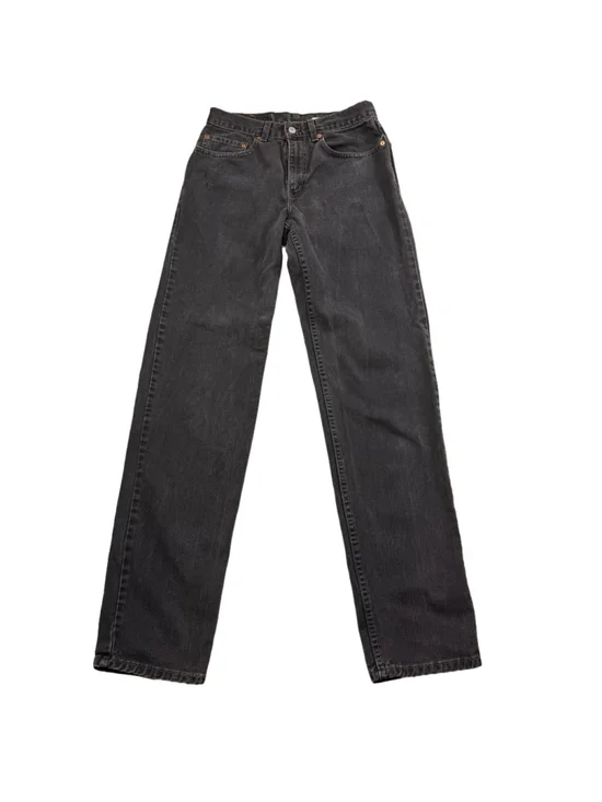 Men's Vintage Levi's 550 32x38 (Fits 30x36) Black Relaxed Fit Made In USA Black