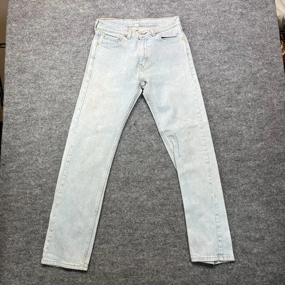 Levi's 505 Jeans Men's Blue Denim Stretch Mid Rise Classic Straight‎ - 29x32