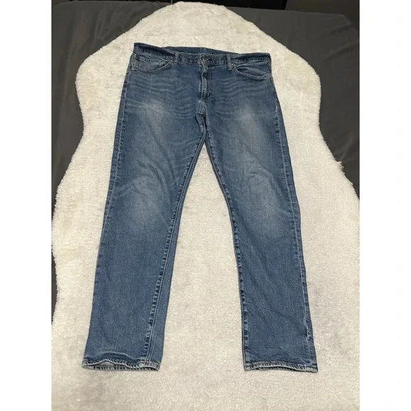 Levi's 512 Premium Slim Tapered Blue Mens Jeans Size 38x32 Pants‎ Stretch
