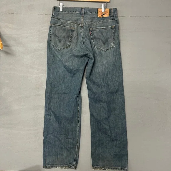 Levis 559 Mens Relaxed Straight Leg Jeans W34 Medium Wash Blue Denim 559-0210‎