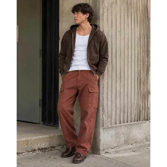 Levi's XX Cargo Taper Jeans Mens 36x32 Brown Cotton Stretch   Utility Streetwear