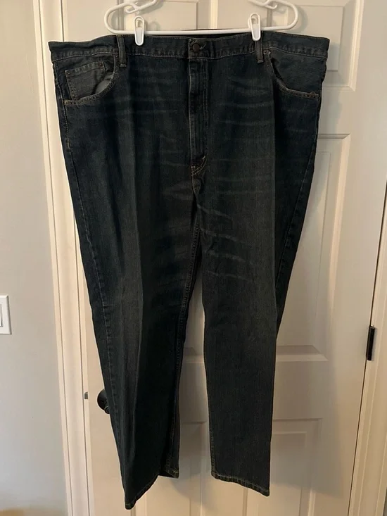 Levi's Men's Dark Blue Relaxed Straight Jeans