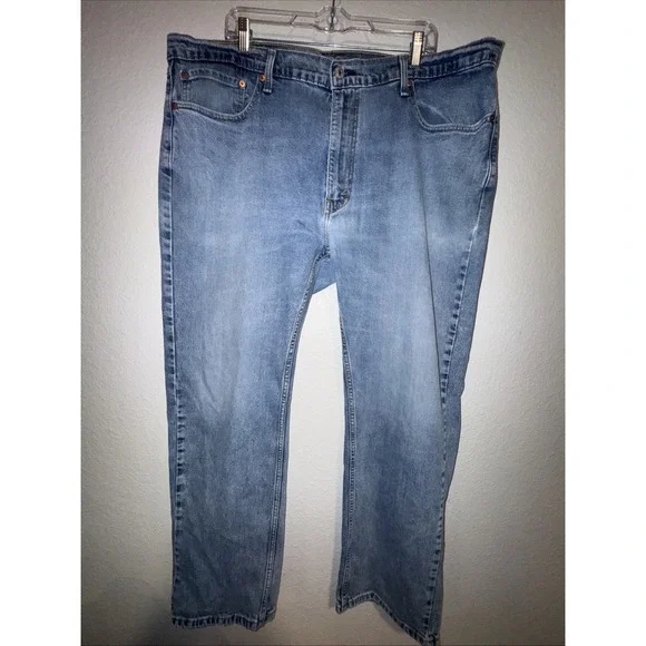 Levi's 549 Mens Jeans Size 42 X 30 Light Wash Relaxed Straight Big&Tall