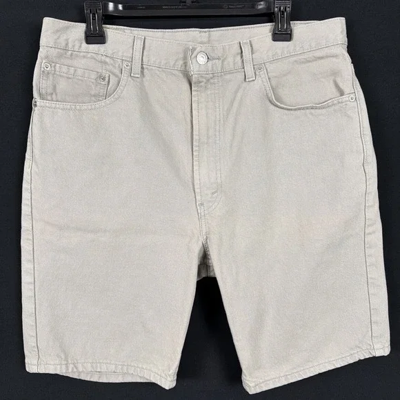 Vintage 2004 Levi's 505 Gray Denim Shorts Mens 36 Made in Mexico Y2K