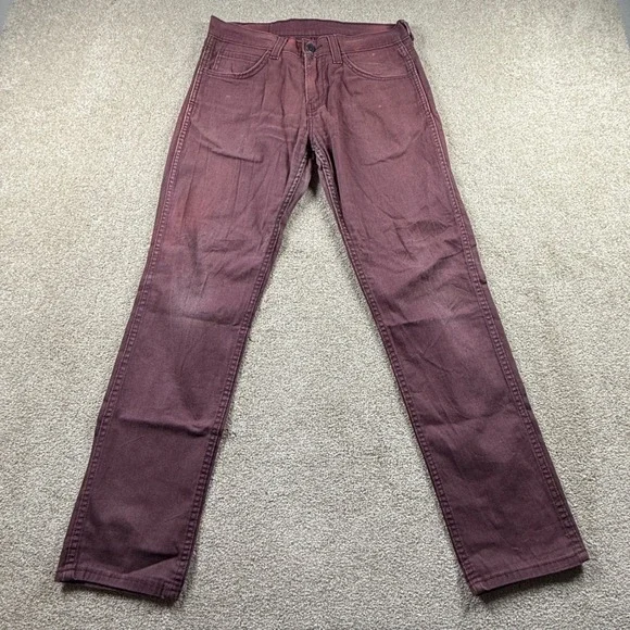Levi's‎ 511 Mens 30x30 Burgundy Red Slim Fit Jeans