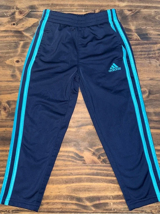 adidas Navy Joggers track pant with Teal Side Stripes