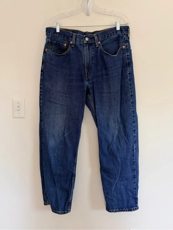 Levi’s 550 Relaxed Fit Men’s Jeans W34 L29 Blue Denim Tapered Leg Classic