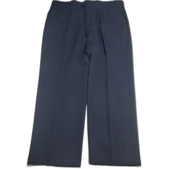 Vintage Levi's Action Slacks Pants Mens 40x30 Navy Blue Dacron Polyester Dress