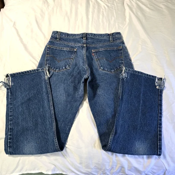 VINTAGE LEVIS 505 Jeans Adult 34x34 Blue Denim Pants Straight‎ Leg Men’s