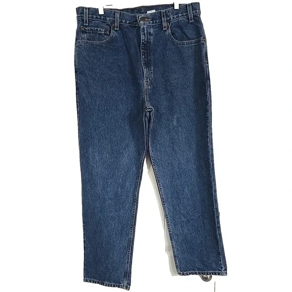 Levis 540 Strauss Jeans Mens 36x29 Relaxed Fit Bronze Tab Denim Blue Straight Le