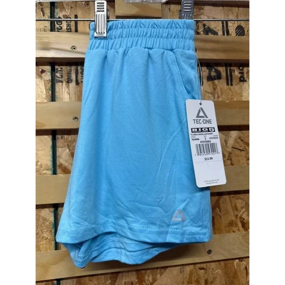 TEC-ONE Girls' Casual Luxe Shorts - Splish Splash, Small