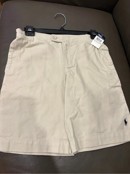 Polo by Ralph Lauren Men’s Beige/Tan Flat Front Shorts