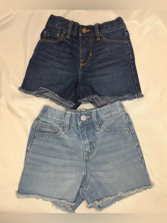 2 Pairs of Old Navy Denim Shorts Size 2T
