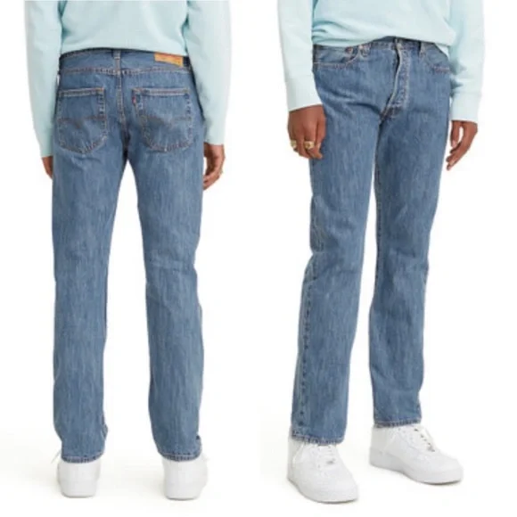 Levi's 501 Original Fit  Jeans Medium‎ Wash Button Fly