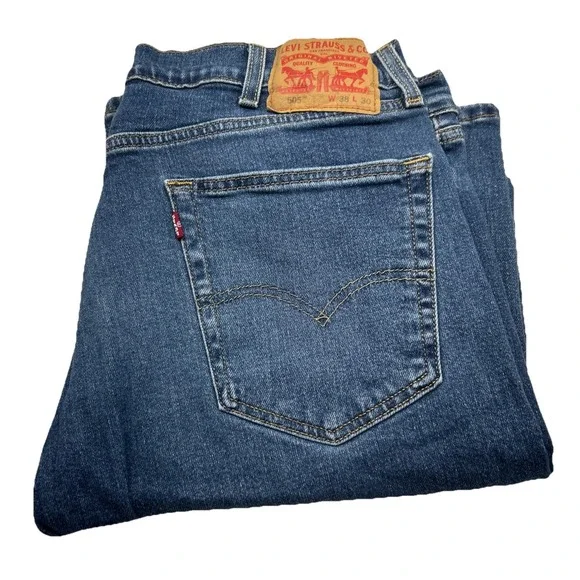 Levi‎ 505 38 X 30 Straight Cut Men's Jeans