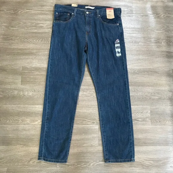 Levis Middy Straight Leg Jeans Mens 31x30 Medium Wash Blue Denim New NWT