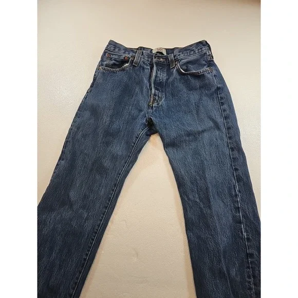 Levis 501 Jeans Mens 29x32(28x31) Blue Denim Pants Button Fly Straight Classic