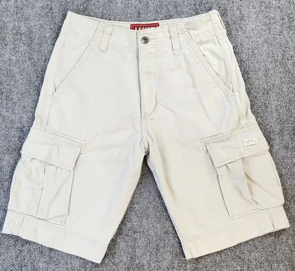 Levis Cargo Shorts Mens 29 White 10.5