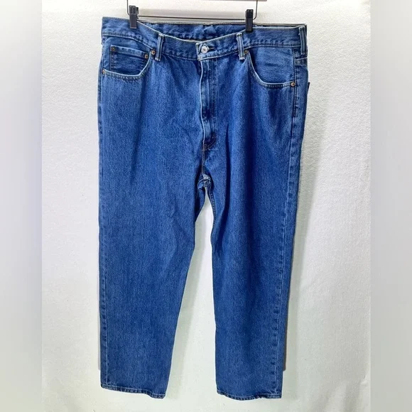 Men’s Levi’s 550 Relaxed Fit Jeans Mens‎ 42/32 Blue Denim Cotton Pants Work 1973