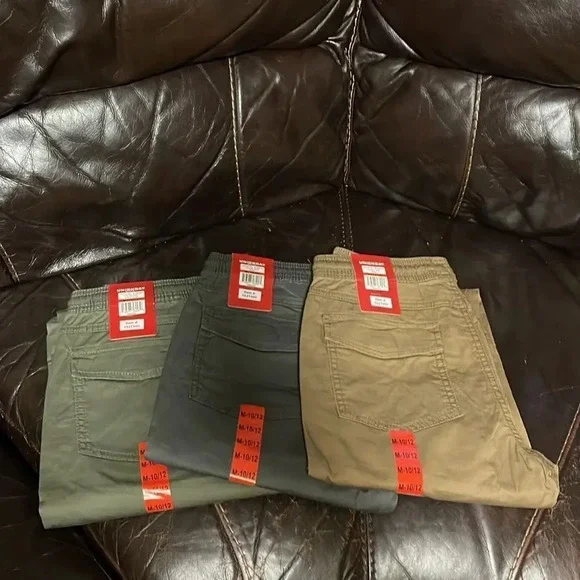 Unionbay Green, gray, khaki size 7/8 Small School Uinform