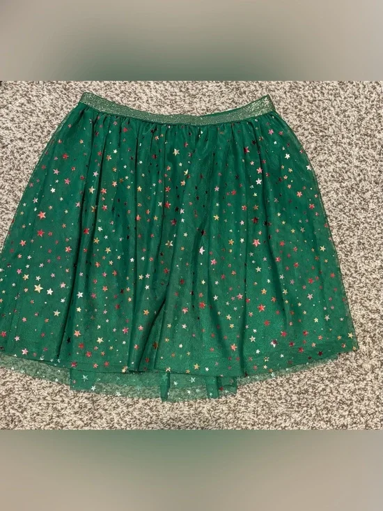 Holiday‎ Time Girls Green Tulle Skirt L (10-12)