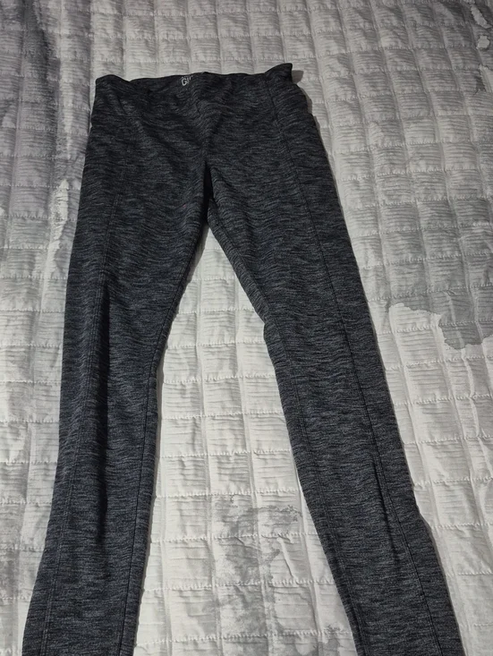 Athleta Gray Heathered Girl Leggings