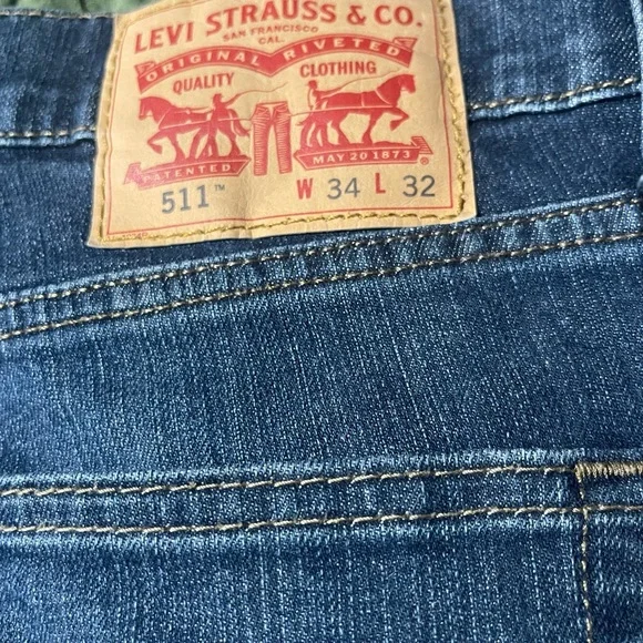 Levi’s 511 Blue‎ Denim Jeans Size 34/32