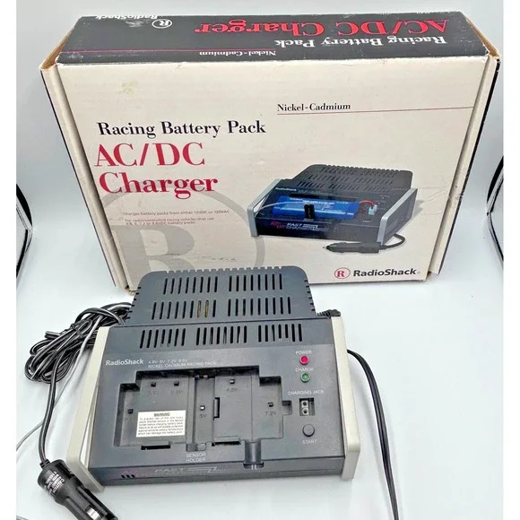 Radio Shack Racing Battery Pack AC/DC Charger 23-411 Nickel Cadmium New Open Box