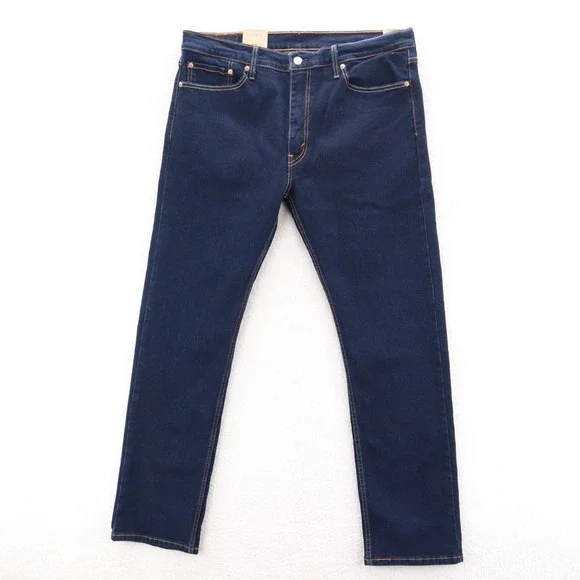 Levis 513 Jeans Mens 36x32 Blue Slim Straight Dark Wash Indigo Stretch Cowboy