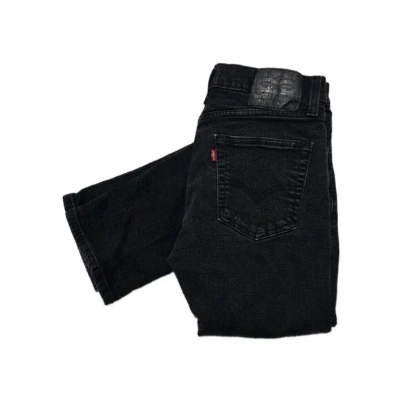 Levi's 511 Slim Fit Stretch Men's 32x30 Jeans In Washed Black Denim Pants