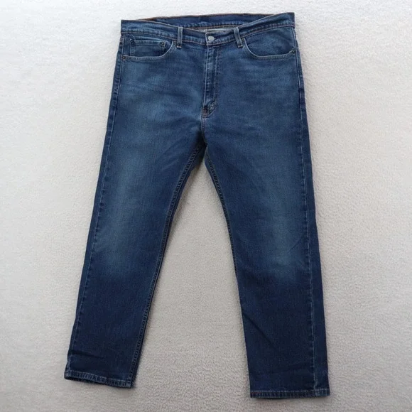 Levi's Jeans Men 38x30 Blue 505 Straight Medium Wash Denim Y2K Cowboy Grunge 90s